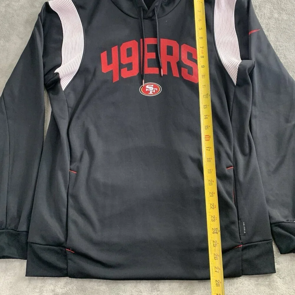 Nike Hoodie Men Medium San Francisco 49ers Sideline Stack Performance Pullover